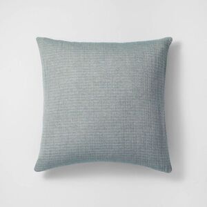 Casaluna -  Cotton Jacquard Pillow Sham Reversible Te Blue